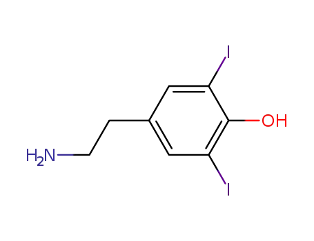 4-(2-Aminoethyl)-2,6-diiodophenol
