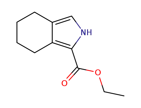 Molecular Structure of 65880-17-3 (Ethyl 4,5,6,7-Tetrahydroisoindole-1-carboxylate)