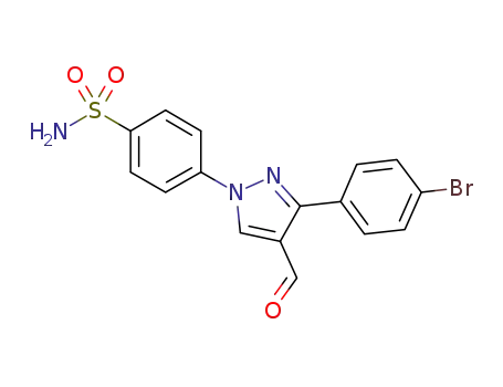 4-(3-(4-bromophenyl)-4-formyl-1H-pyrazol-1yl)benzenesulfonamide