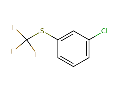 Molecular Structure of 403-68-9 (m-chlorophenyl trifluoromethyl Sulfide)