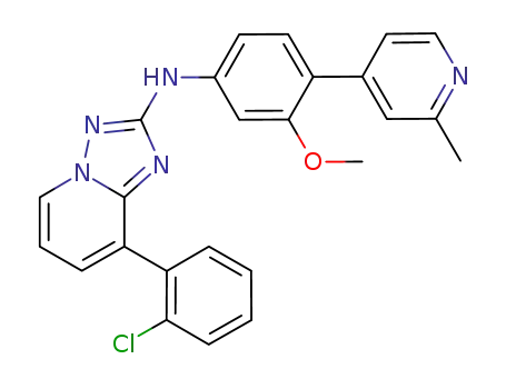 8-(2-chlorophenyl)-N-[3-methoxy-4-(2-methyl-4-pyridinyl)phenyl]-[1,2,4]triazolo[1,5-a]pyridin-2-amine
