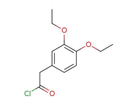Molecular Structure of 139036-00-3 ((3,4-diethoxy-phenyl)-acetyl chloride)
