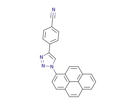 4-(1-(pyren-1-yl)-1H-1,2,3-triazol-4-yl)benzonitrile