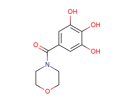 Molecular Structure of 63868-67-7 (4-(3,4,5-Trihydroxybenzoyl)morpholine)