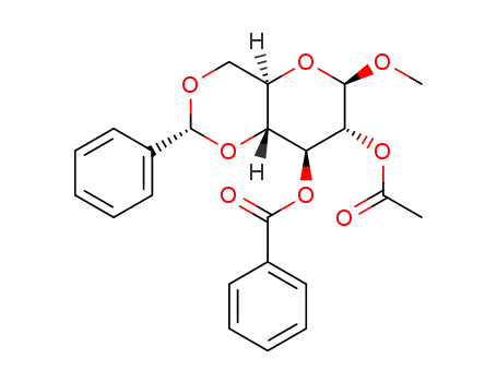 methyl 2-O-acetyl-3-O-benzoyl-4,6-O-benzylidene-β-D-glucopyranoside