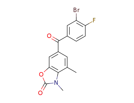 6-(3-bromo-4-fluoro-benzoyl)-3,4-dimethyl-3H-benzoxazol-2-one