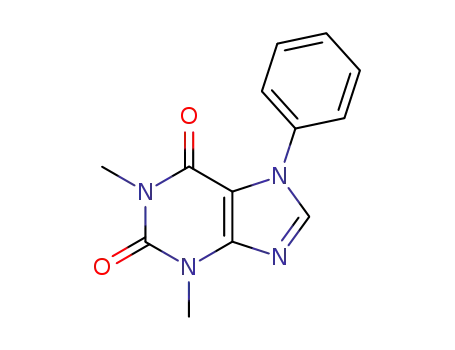 Molecular Structure of 960-61-2 (1,3-dimethyl-7-phenyl-3,7-dihydro-1H-purine-2,6-dione)