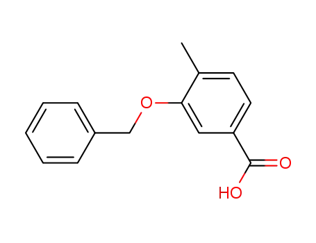 Molecular Structure of 165662-68-0 (3-Benzyloxy-4-Methylbenzoic Acid)