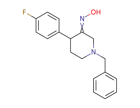 1-benzyl-4-(4-fluorophenyl)piperidin-3-one oxime