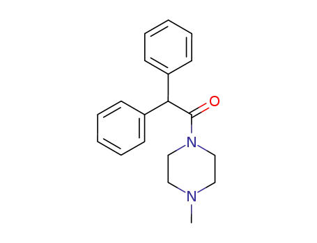 Molecular Structure of 56230-67-2 (1-diphenylacetyl-4-methyl-piperazine)