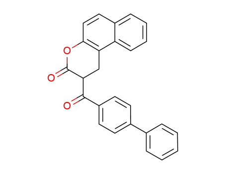 Molecular Structure of 1314116-77-2 (2-(4'-biphenylcarbonyl)-1,2-dihydrobenzo[f]chromen-3-one)