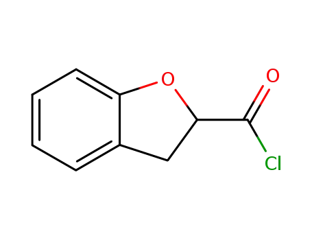 Molecular Structure of 27347-32-6 (2,3-DIHYDRO-1-BENZOFURAN-2-CARBONYL CHLORIDE)