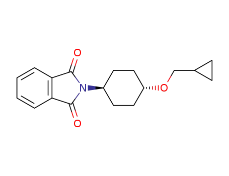 Molecular Structure of 1338051-04-9 (2-((trans)-4-(cyclopropylmethoxy)cyclohexyl)isoindoline-1,3-dione)