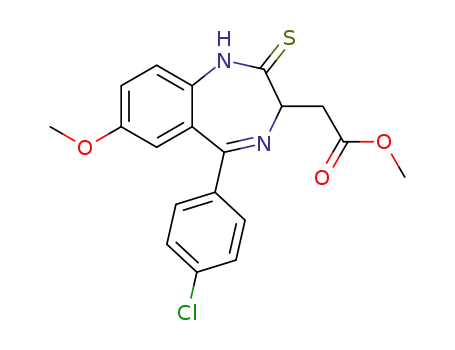 1H-1,4-Benzodiazepine-3-acetic acid, 5-(4-chlorophenyl)-2,3-dihydro-7-Methoxy-2-thioxo-, Methyl ester