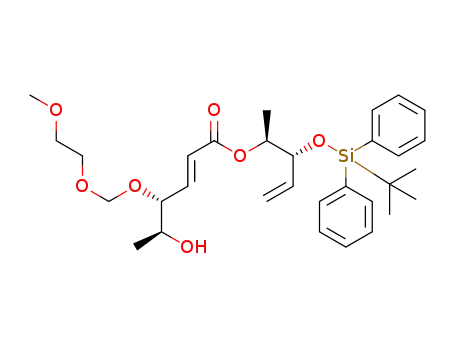 (1S,2R)-2-tert-butyldiphenylsilyloxy-1-methyl-3-butenyl (2E,4R,5S)-5-hydroxy-4-(2-methoxyethoxy)methoxy-2-hexenoate