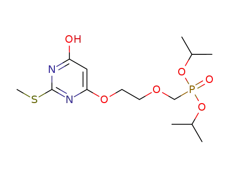 6-[2-(diisopropoxyphosphorylmethoxy)ethoxy]-4-hydroxy-2-(methylsulfanyl)pyrimidine