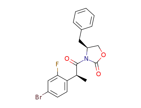 (S)-4-benzyl-3-((S)-2-(4-bromo-2-fluorophenyl)propanoyl)oxazolidin-2-one