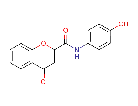 Molecular Structure of 32773-93-6 (N-(4-hydroxyphenyl)-4-oxo-4H-1-benzopyran-2-carboxamide)