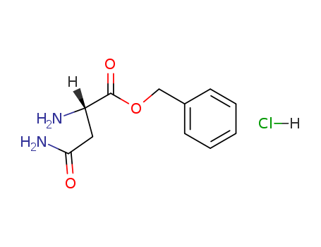 Molecular Structure of 69863-43-0 (L-Asparagine, phenylmethyl ester, monohydrochloride)