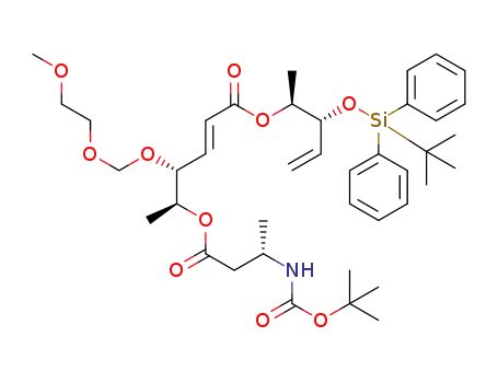 (1S,2R,3E)-4-[(1S,2R)-2-tert-butyldiphenylsilyloxy-1-methyl-3-butenyloxy]-2-(methoxyethoxy)methoxy-1-methyl-3-butenyl (S)-3-tert-butoxycarbonylamino-butenoate