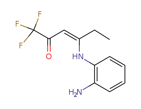 Molecular Structure of 1312954-13-4 ((Z)-4-(2-aminoanilino)-1,1,1-trifluoro-3-hexen-2-one)