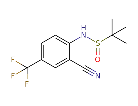 N-(2-cyano-4-(trifluoromethyl)phenyl)-2-methylpropane-2-sulfinamide