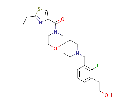 (9-(2-chloro-3-(2-hydroxyethyl)benzyl)-1-oxa-4,9-diazaspiro[5.5]undecan-4-yl)(2-ethylthiazol-4-yl)methanone