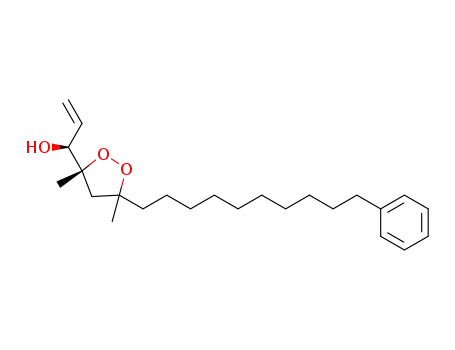 (1S)-1-[(3R,5RS)-3,5-dimethyl-5-(10-phenyldecyl)-1,2-dioxolan-3-yl]prop-2-en-1-ol