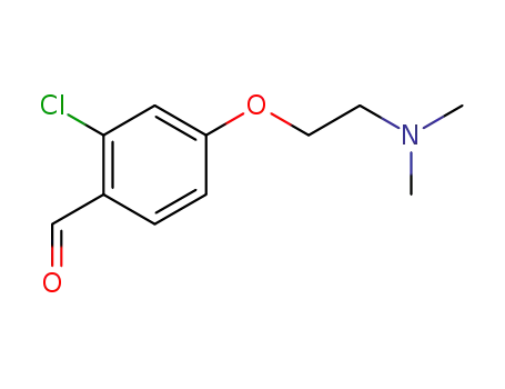Molecular Structure of 650629-11-1 (Benzaldehyde, 2-chloro-4-[2-(dimethylamino)ethoxy]-)