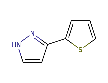 Molecular Structure of 19933-24-5 (3-(2-THIENYL)PYRAZOLE)