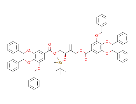 (R)-2-((tert-butyldimethylsilyl)oxy)-3-methylenebutane-1,4-diyl bis(3,4,5-tris(benzyloxy)benzoate)