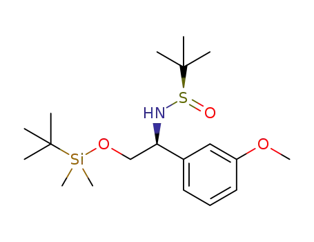 (Rs,1S)-N-(2-(tert-butyldimethylsilyloxy)-1-(3-methoxyphenyl)ethyl)-2-methylpropane-2-sulfinamide