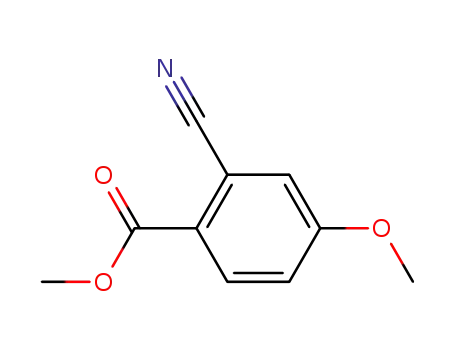 Molecular Structure of 22246-21-5 (2-CYANO-5-METHOXY-BENZOIC ACID METHYL ESTER)