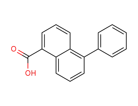 Molecular Structure of 179473-63-3 (5-Phenylnaphthalene-1-carboxylic acid)