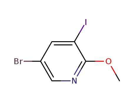 Molecular Structure of 578007-66-6 (5-BROMO-3-IODO-2-METHOXYPYRIDINE)