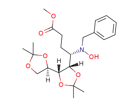 methyl 4-(benzyl(hydroxy)amino)-4-((4S,4'R,5S)-2,2,2',2'-tetramethyl-4,4'-bi(1,3-dioxolan)-5-yl)butanoate