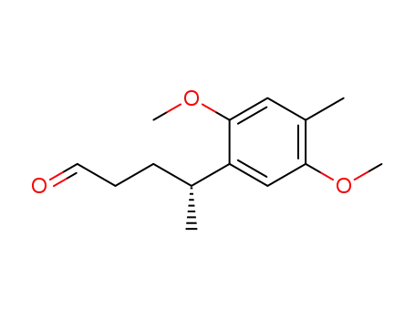 (R)-4-(2,5-dimethoxy-4-methylphenyl)pentanal