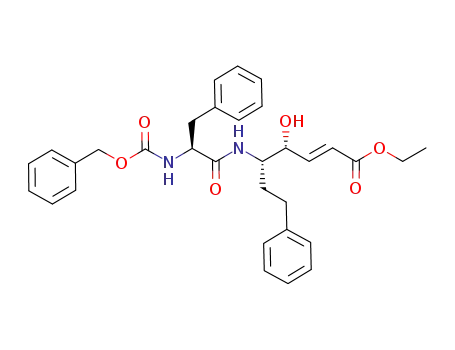 (2E,4R,5S)-5-[(2S)-2-benzyloxycarbonylamino-3-phenylpropionylamino]-4-hydroxy-7-phenyl-hept-2-enoic acid ethyl ester