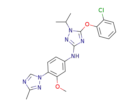 C<sub>21</sub>H<sub>22</sub>ClN<sub>7</sub>O<sub>2</sub>