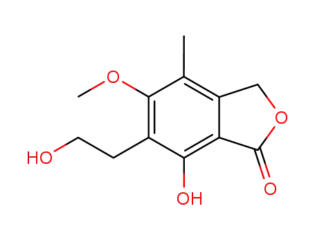 1(3H)-Isobenzofuranone,
7-hydroxy-6-(2-hydroxyethyl)-5-methoxy-4-methyl-