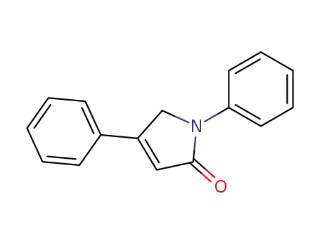 Molecular Structure of 61923-78-2 (2H-Pyrrol-2-one, 1,5-dihydro-1,4-diphenyl-)
