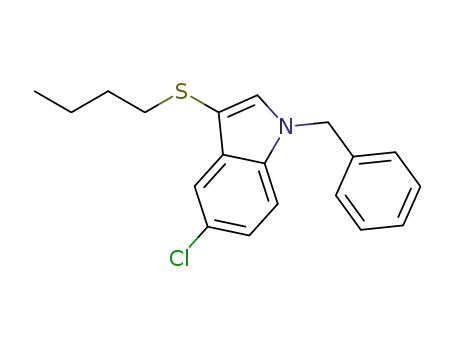 1-benzyl-3-(butylthio)-5-chloro-1H-indole