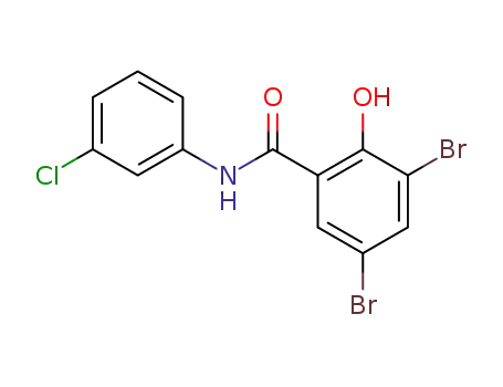 3,5-dibromo-N-(3-chlorophenyl)-2-hydroxybenzamide