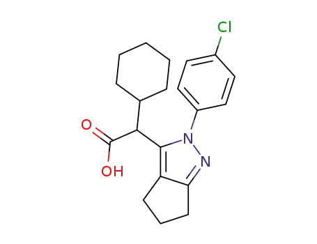 [2-(4-chloro-phenyl)-2,4,5,6-tetrahydro-cyclopentapyrazol-3-yl]-cyclohexyl-acetic acid