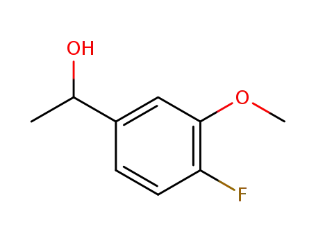 Molecular Structure of 870849-56-2 (1-(4-FLUORO-3-METHOXYPHENYL)ETHAN-1-OL)