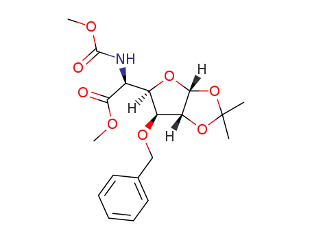 methyl 3-O-benzyl-5-deoxy-1,2-O-isopropylidene-5-(methoxycarbonylamino)-α-D-gluco-hexofuranuronate