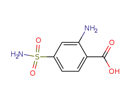 Molecular Structure of 25096-72-4 (2-Amino-4-(aminosulfonyl)benzenecarboxylic acid)