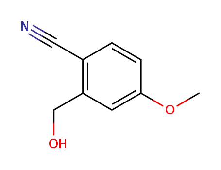 Molecular Structure of 342816-20-0 (Benzonitrile, 2-(hydroxymethyl)-4-methoxy- (9CI))
