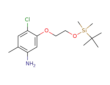 5-[2-[tert-butyl(dimethyl)silyl]oxyethoxy]-4-chloro-2-methyl-aniline