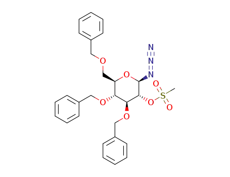 3,4,6-tri-O-benzyl-2-O-mesyl-β-D-glucopyranosyl azide